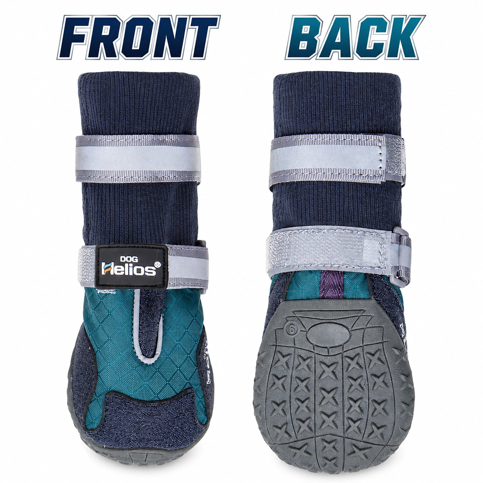 Dog Helios 'Traverse' Premium Grip High-Ankle Outdoor Dog Boots - Set Of 4