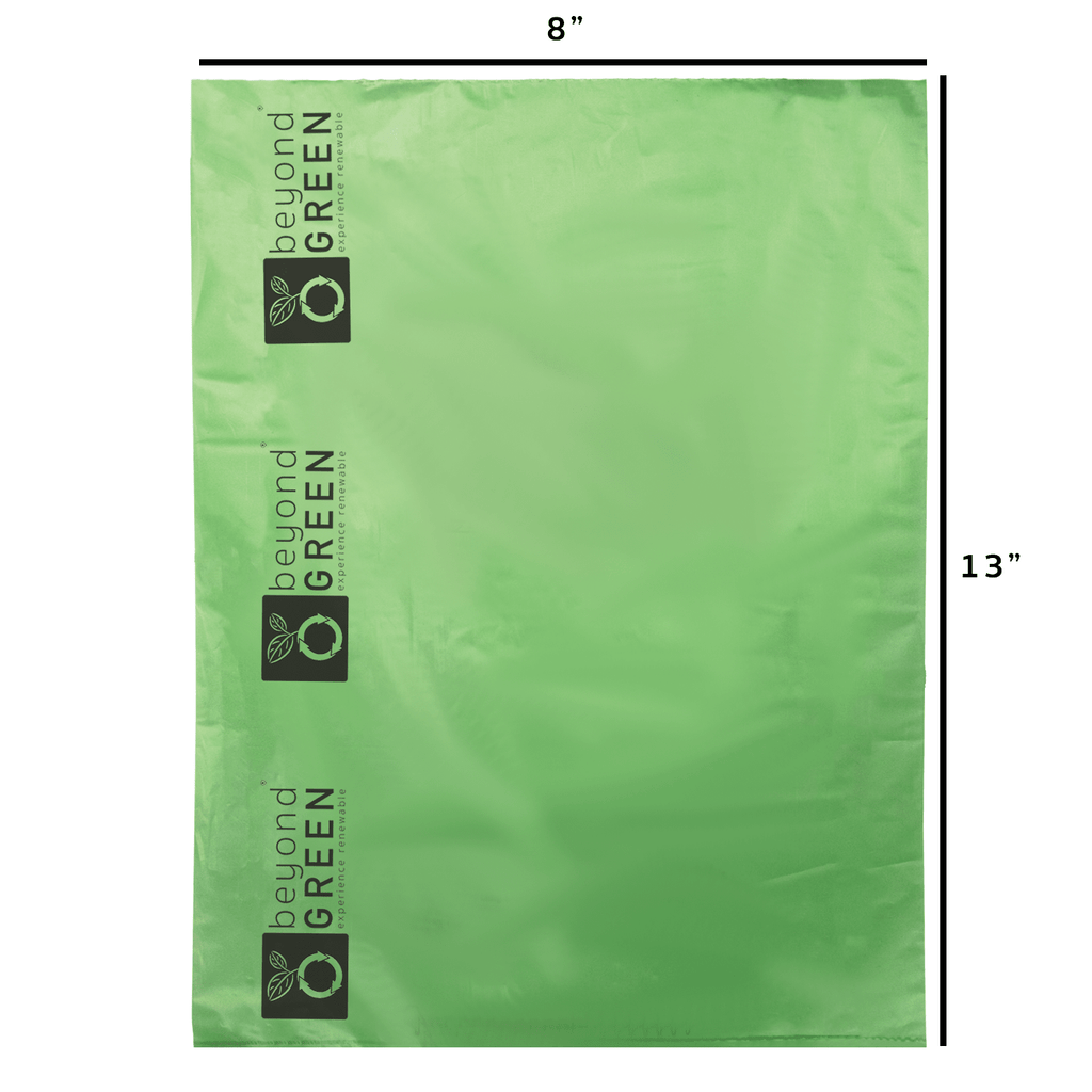 Dog Waste Bags – 200-Count Core Roll 8" x 13" | Bulk Refill | Made in USA | beyondGREEN
