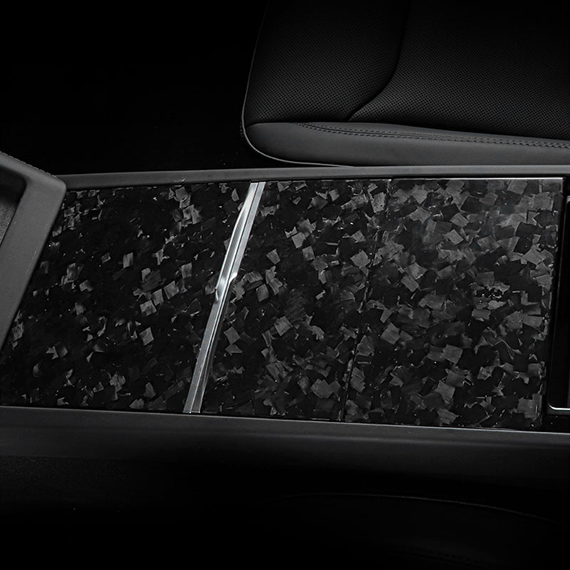Dry Carbon Fiber Panel Console Wrap For Model Y Juniper / Model 3 Highland / Model YL