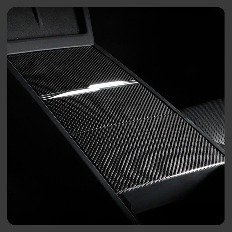 Dry Carbon Fiber Panel Console Wrap For Model Y Juniper / Model 3 Highland / Model YL