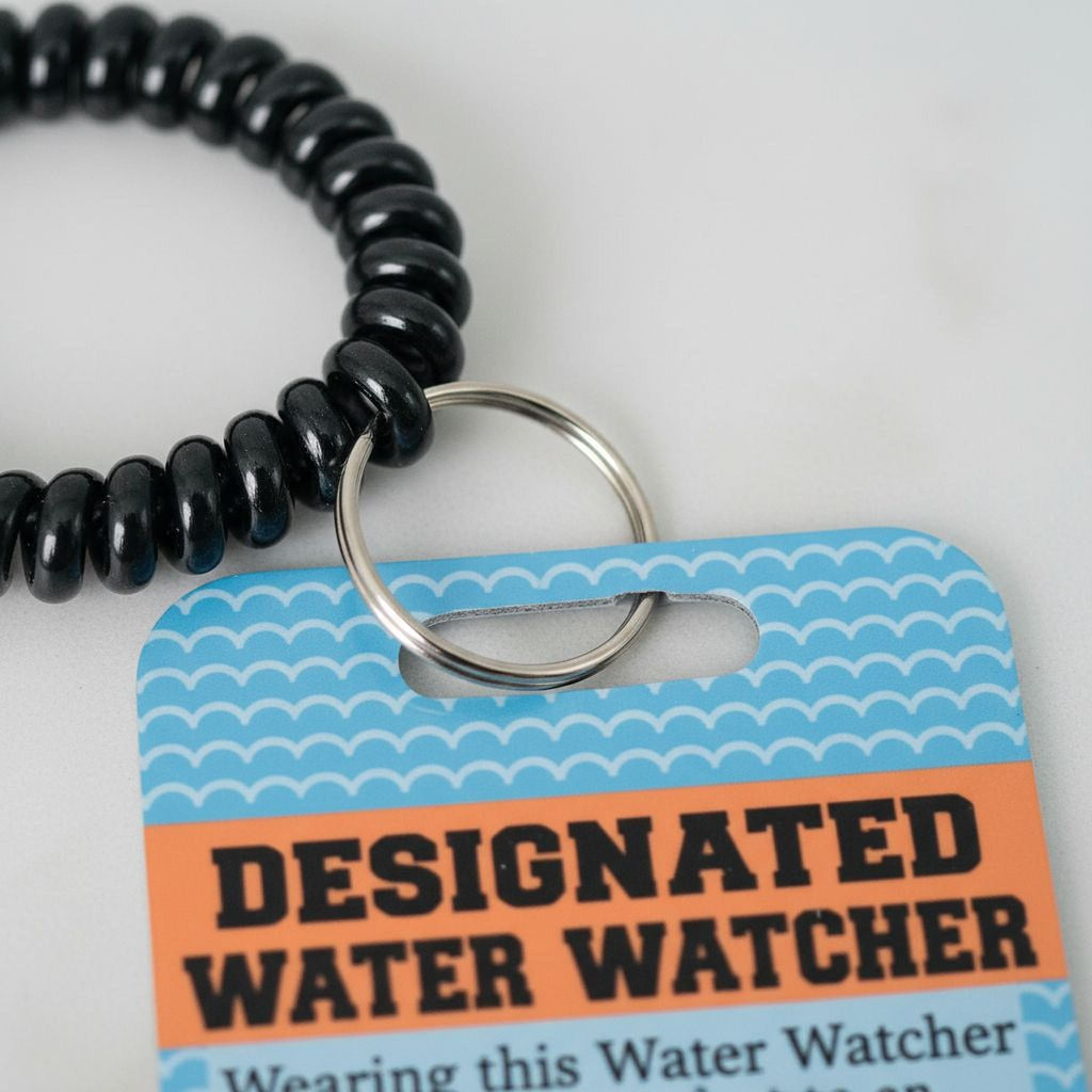 Pool Safety Badge, Water Watch Tag, Water Safety, Swimming Pool Accessories