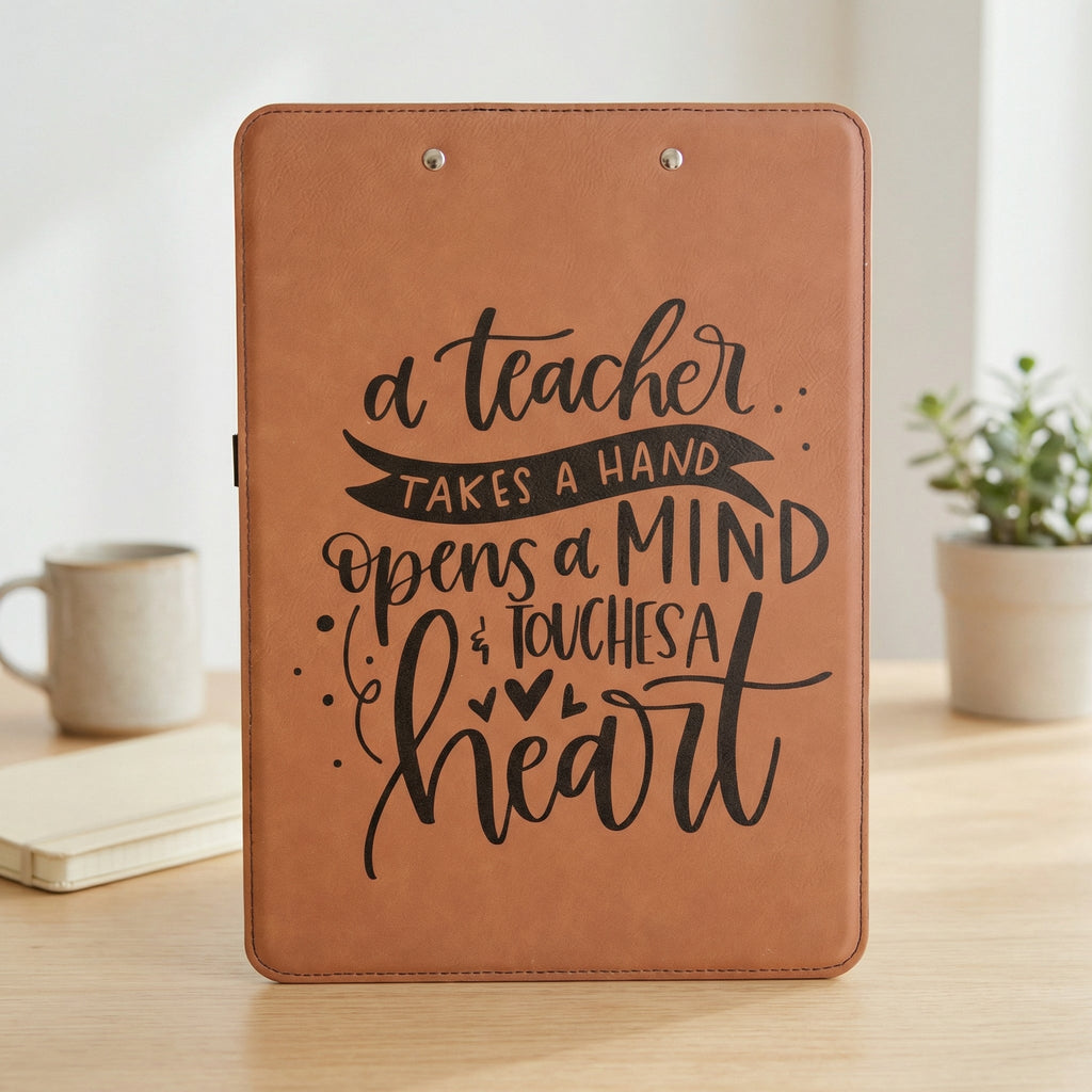 Custom Clipboard for Teacher, Personalized Teacher Gift, leather clip board teacher appreciation gift for Teachers