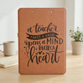 Custom Clipboard for Teacher, Personalized Teacher Gift, leather clip board teacher appreciation gift for Teachers