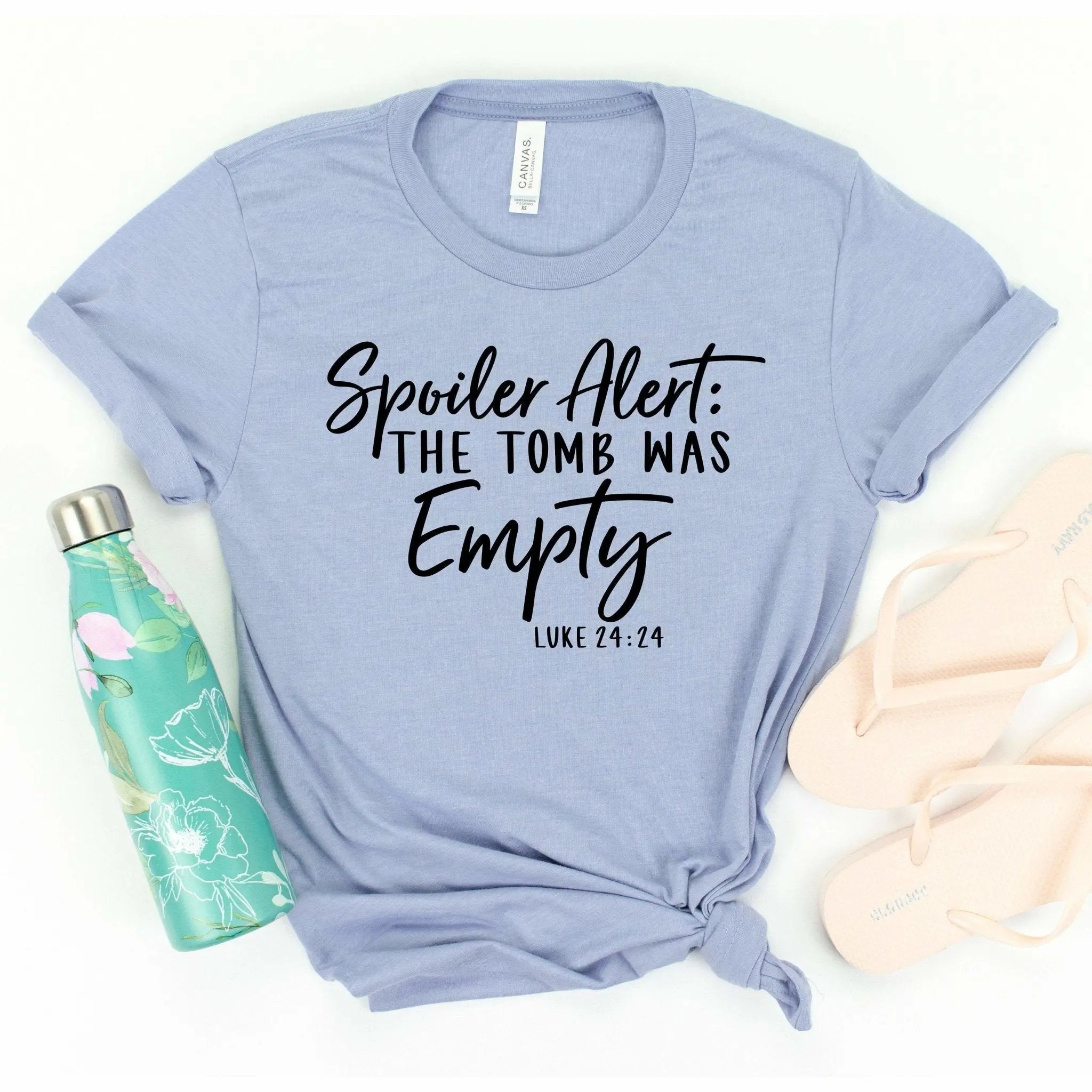 Easter Tshirt Women, Spoiler Alert: The Tomb Was Empty,  easter shirts, christian tshirt,  adult easter tshirt