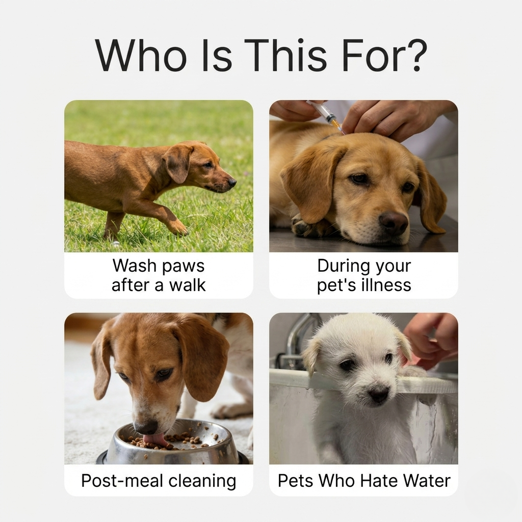 Waterless Pet Cleaning Grooming Gloves