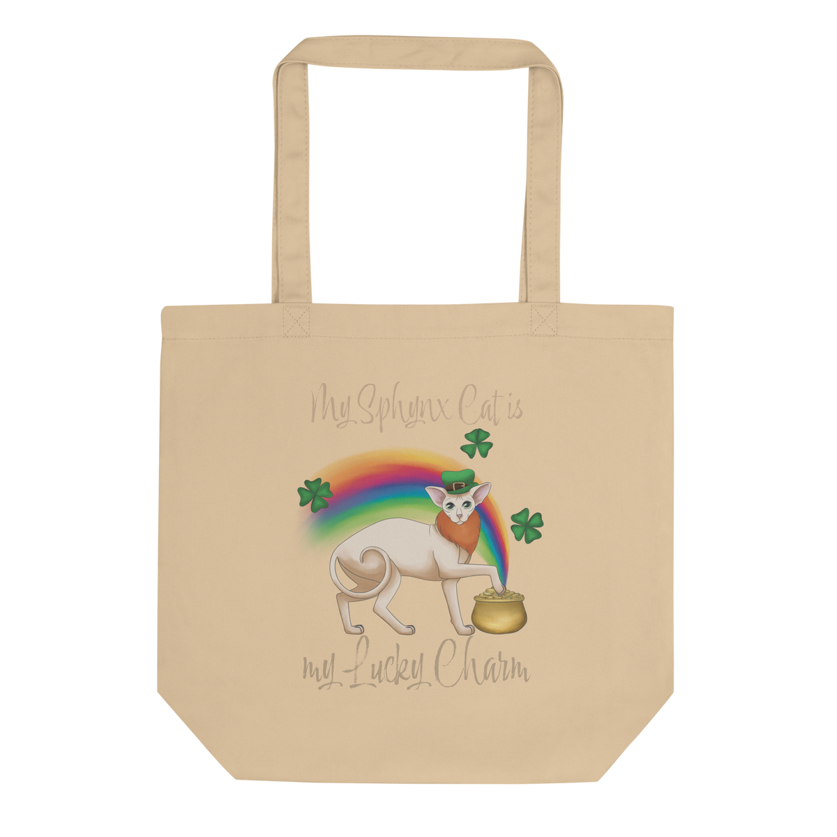 "MY SPHYNX IS MY LUCKY CHARM" ECO TOTE