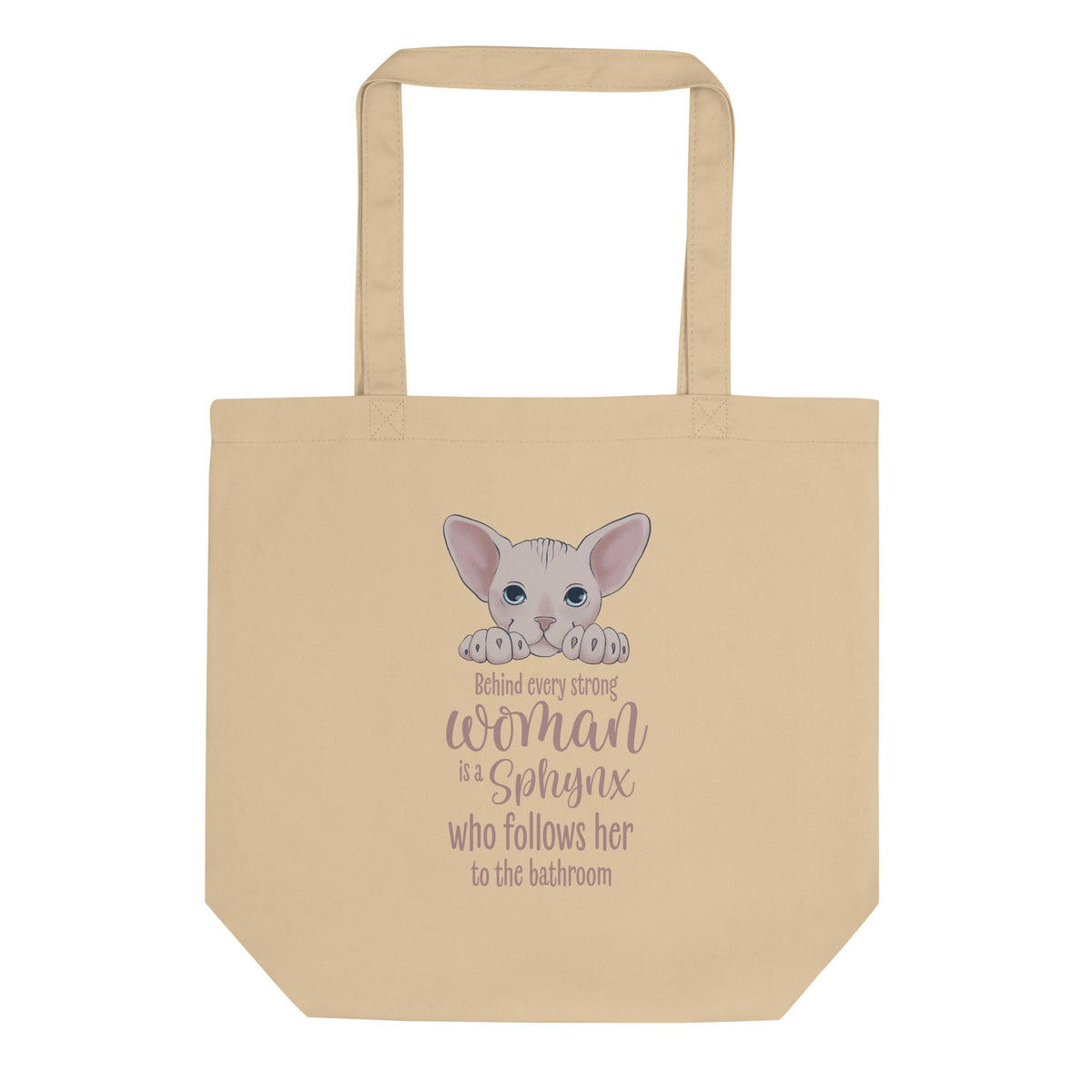 "BEHIND EVERY WOMAN" SPHYNX TOTE