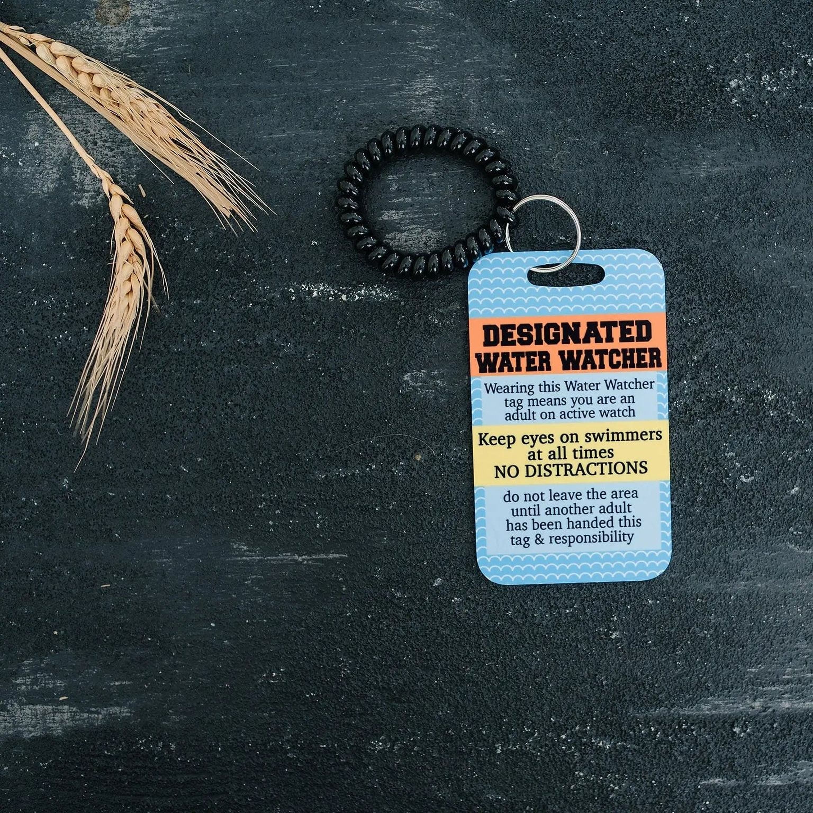 Pool Safety Badge, Water Watch Tag, Water Safety, Swimming Pool Accessories
