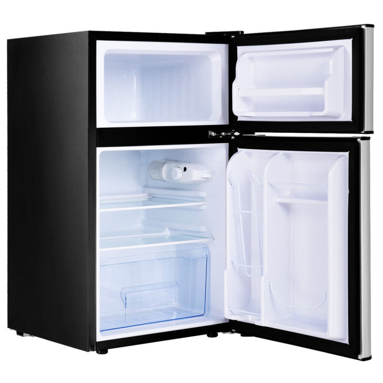 3.2 cu ft. Compact Stainless Steel Refrigerator