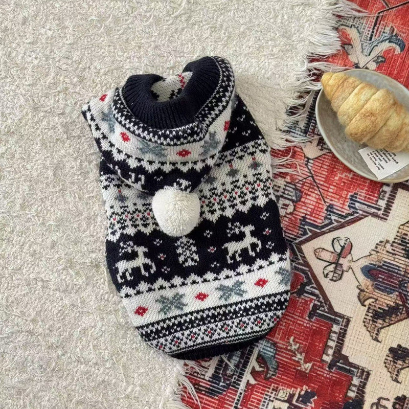Christmas Sweater For Warm AutumnWinter Apparel For Devon Siamese And Abyssinian Hairless Cats