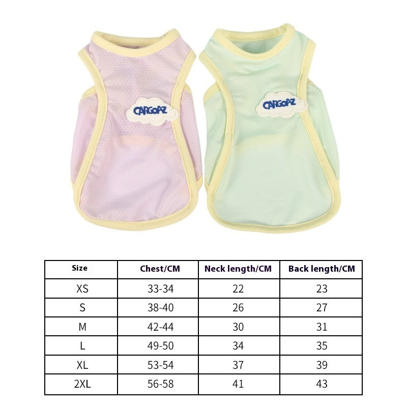 Cat Clothes Anti Lint Summer Thin Vest