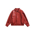 Leather Jacket Men And Women Special-interest Fashion Brand Sweet Cool Hot Girl Cropped Leather Coat