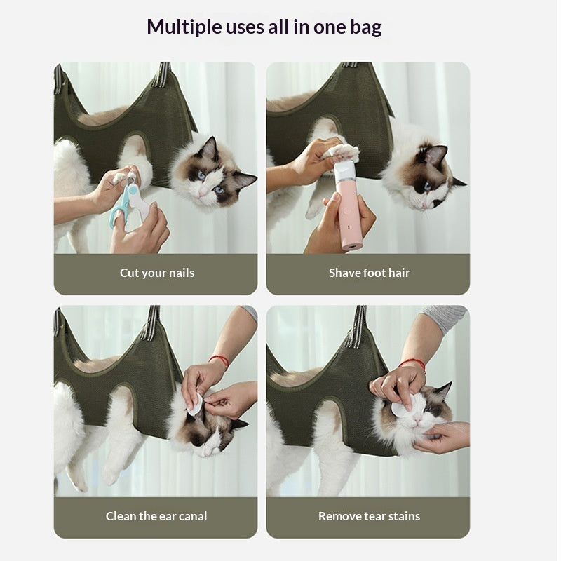Multi-functional Cat Washing Bag Kitten Bathing Tool Cat Bathing Bag