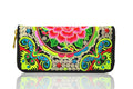Features embroidered Womens purses Upscale Fashion Ladies Wallet Long section Wallets Embroidery purse Support