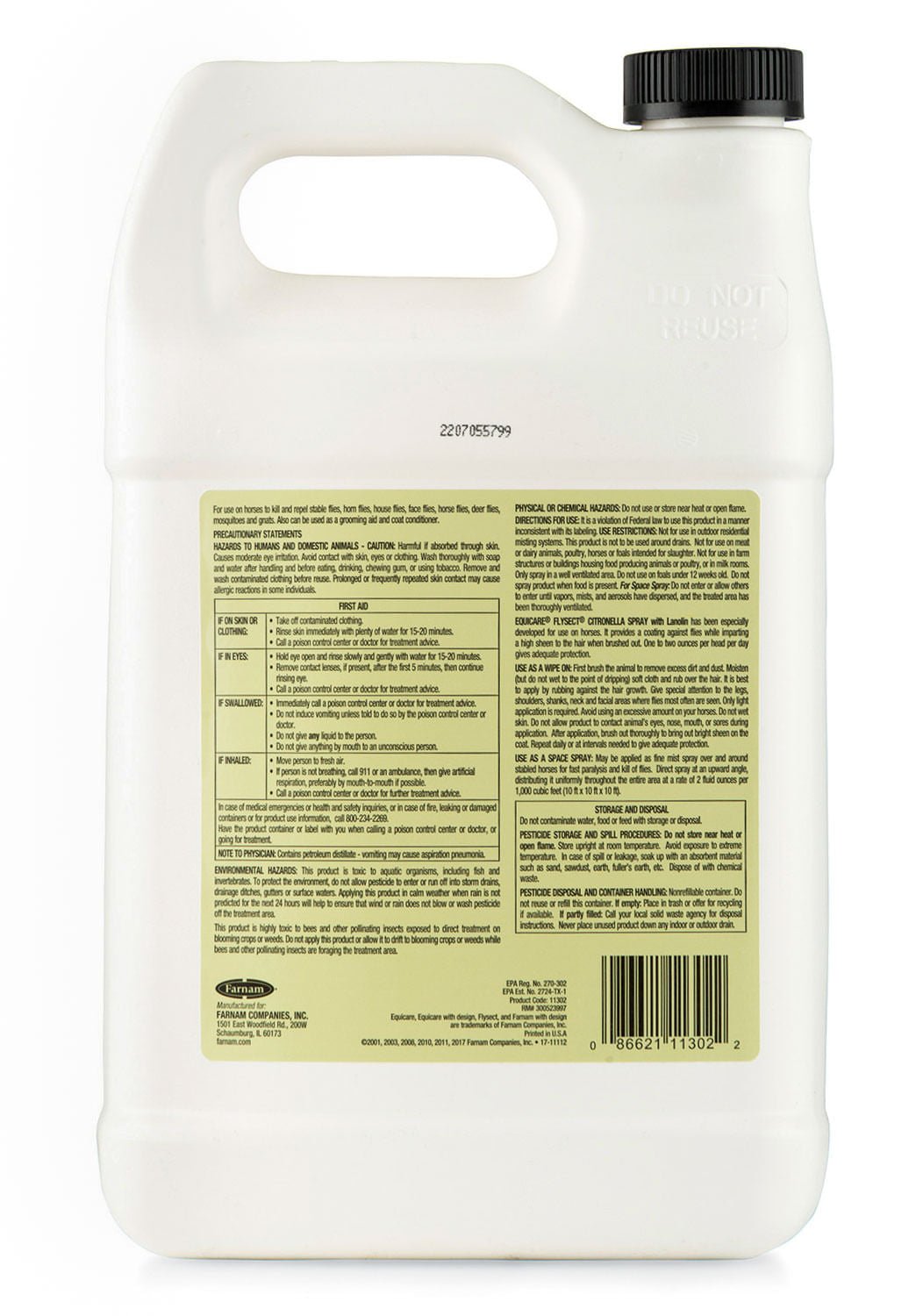 Equicare Flysect Citronella Fly Spray for Horses