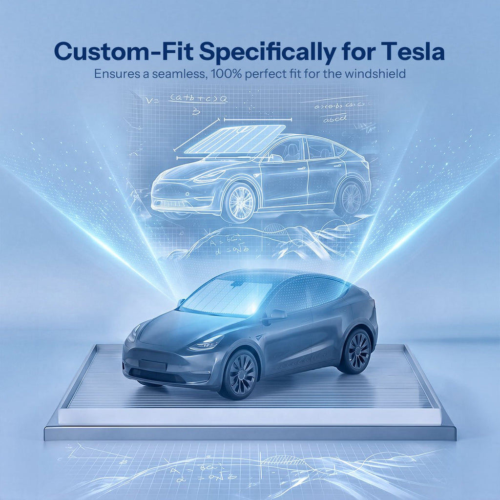 Foldable Front Windshield Sunshade for Model 3 & Model Y