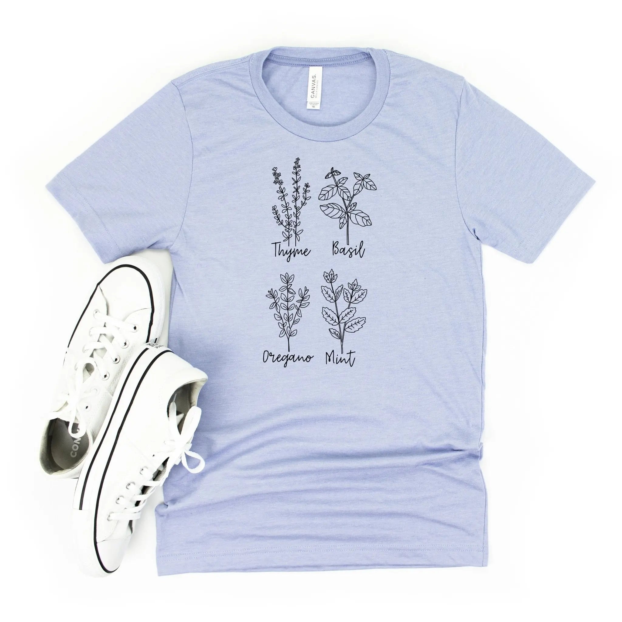 Garden Tee, Herb Tshirt, Gardening Tshirt, Plant Lover Gift, Botanical  Shirt, Gift for Gardner
