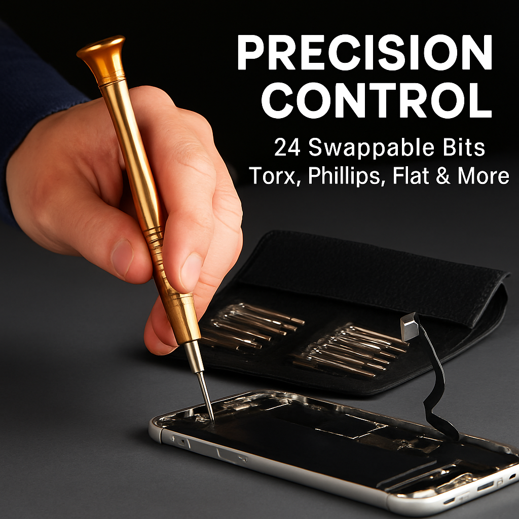 Precision Screwdriver Wallet Kit for Everyday Home Repairs