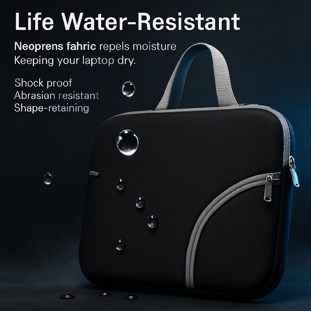 Laptop Sleeve Bag: Slim, Durable Neoprene with Pockets