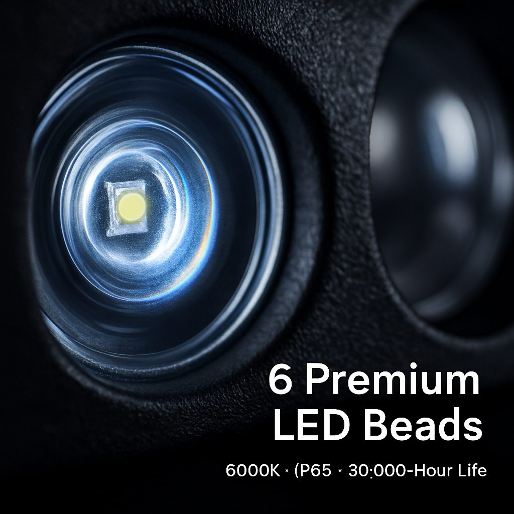 7 Inch LED Light Bar for Offroad Vehicles - Compact