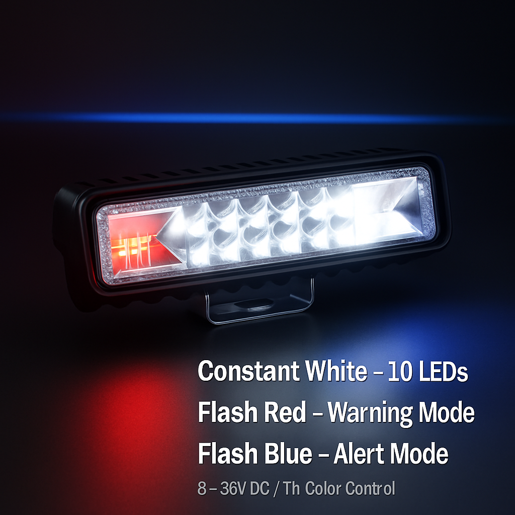 6-Inch LED Light Bar for Offroad Night Driving