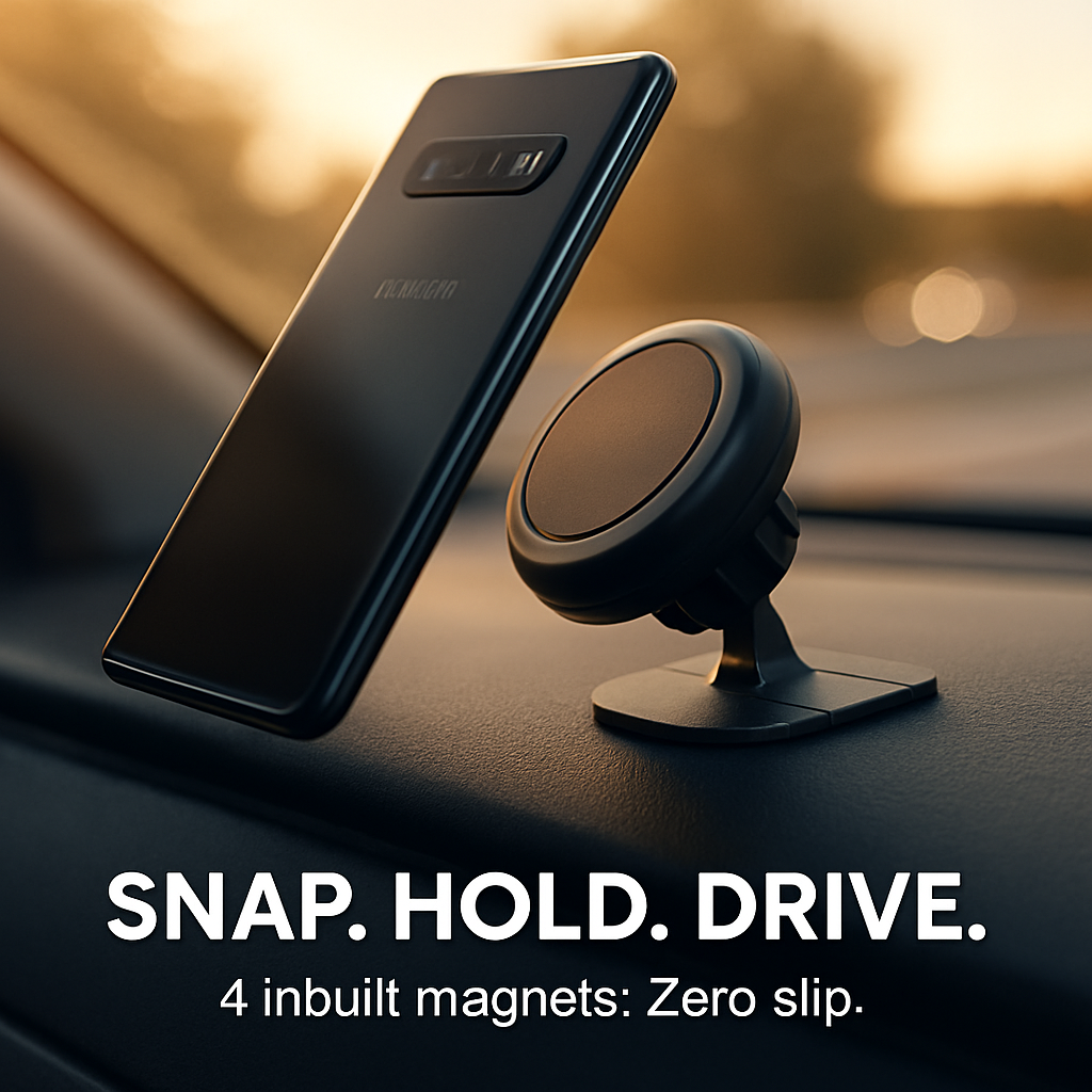 Universal Magnetic Car Mount for Hands-Free Viewing