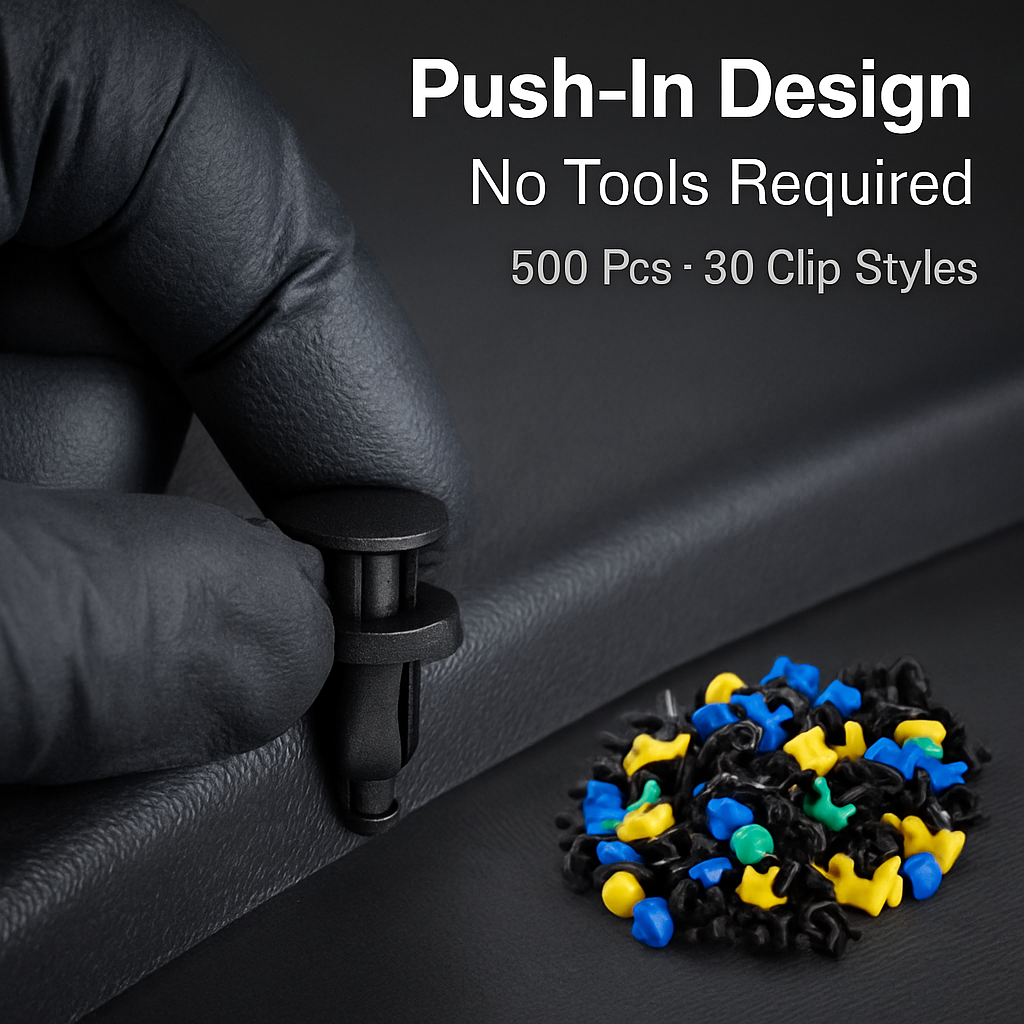 Bumper Clips and Fasteners Kit for Car Panels