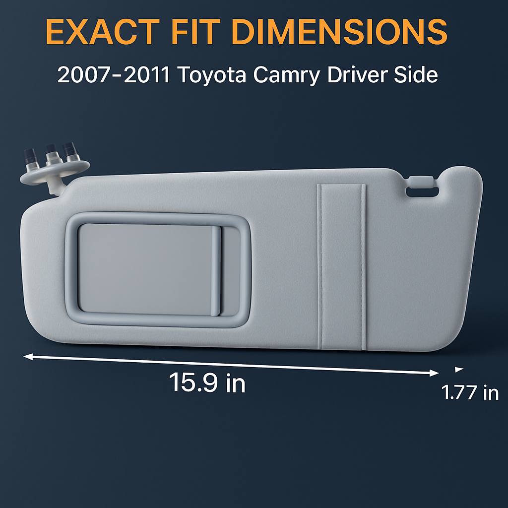 Left Driver Side Auto Sun Visor for Camry
