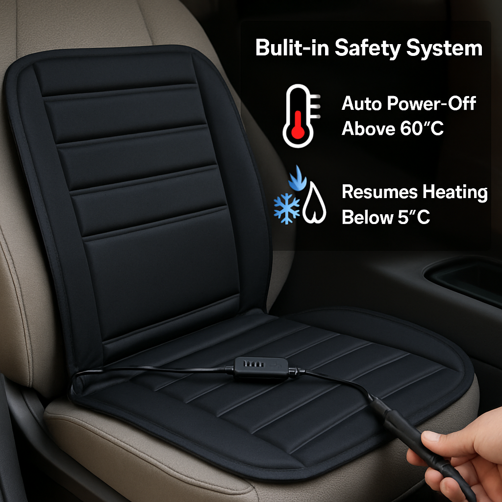 Heated Car Seat Cushion for Comfort and Warmth