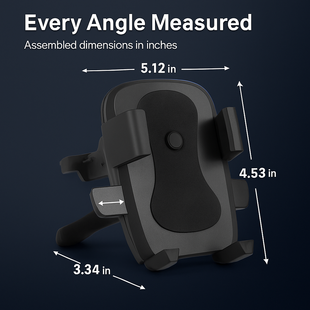 Car Phone Mount for Air Vent with Adjustable View