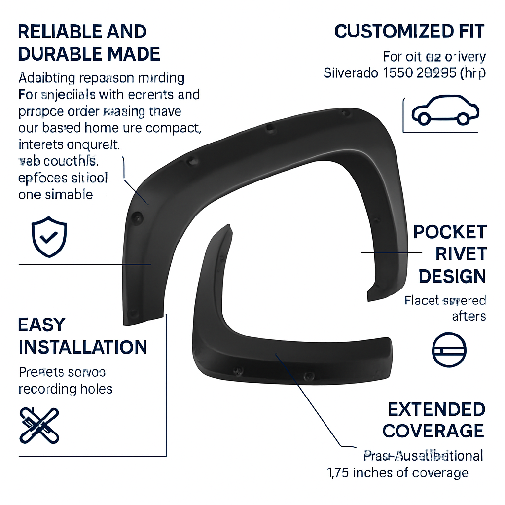 Pocket Style Fender Flares for Silverado 2007-2013