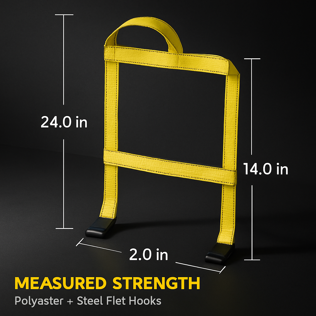 Car Basket Straps for Tow Dollies - Secure Wheel Transport