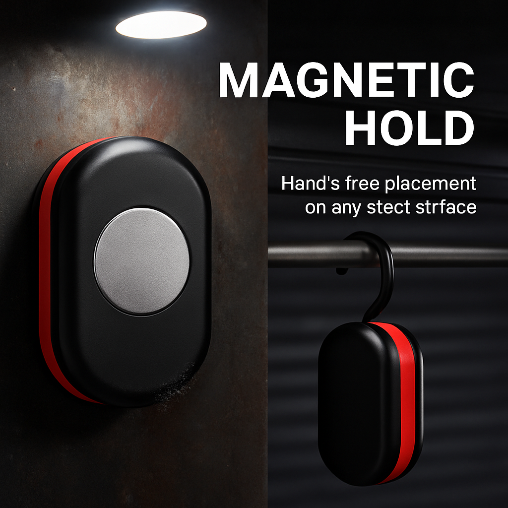 Compact Work Light with Magnetic Hook: Portable Hands-Free