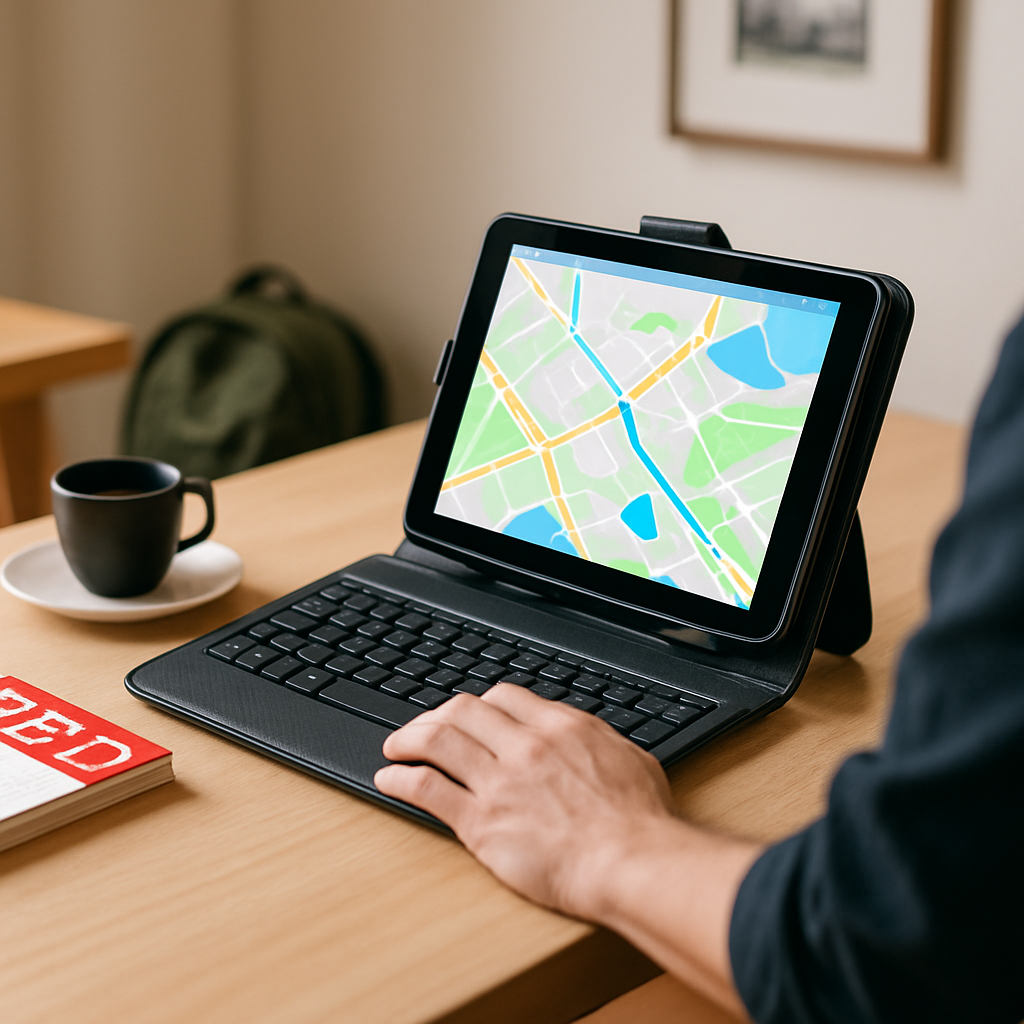 Tablet Case with Keyboard - Slim Protective Cover