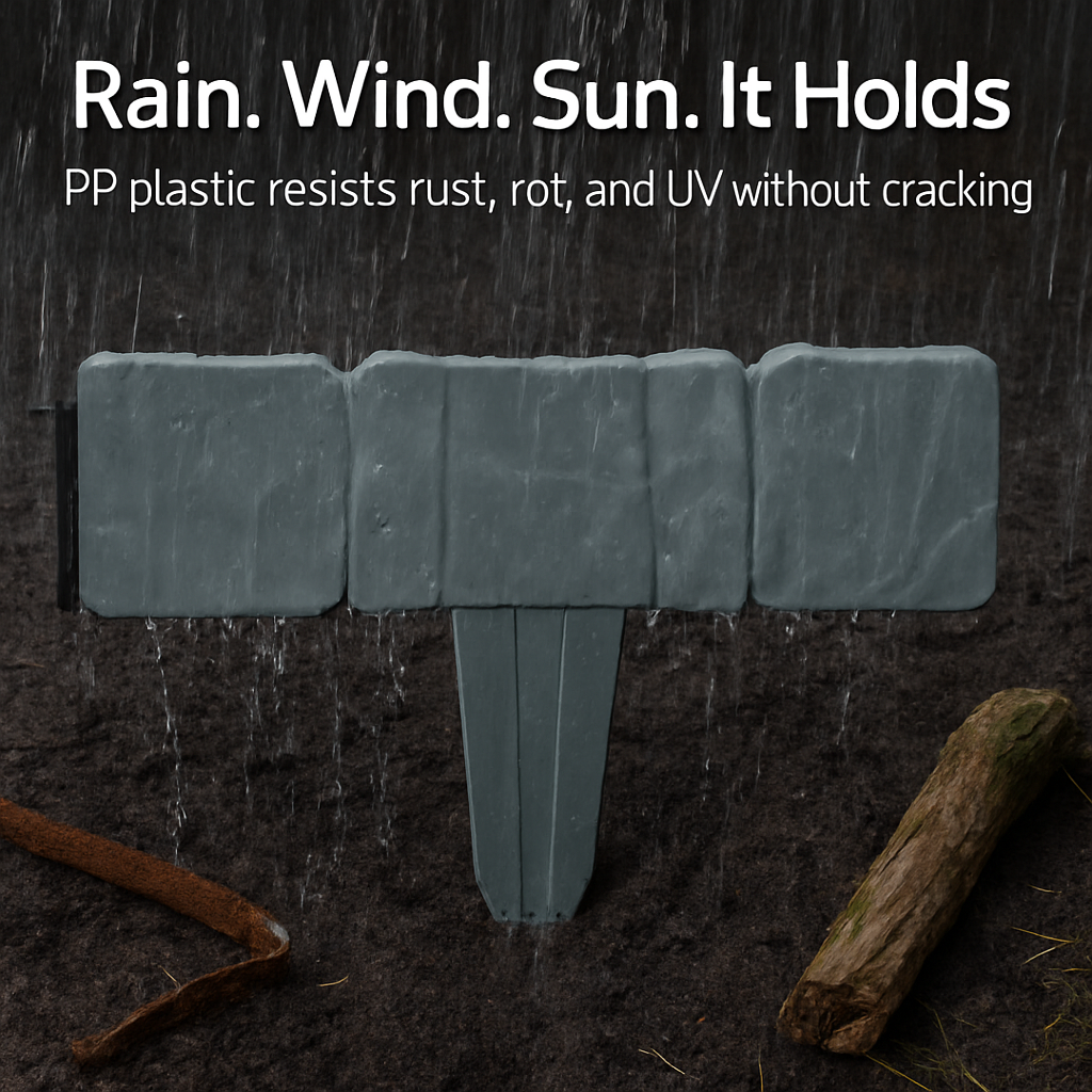 Cobbled Stone Effect Garden Border Edging