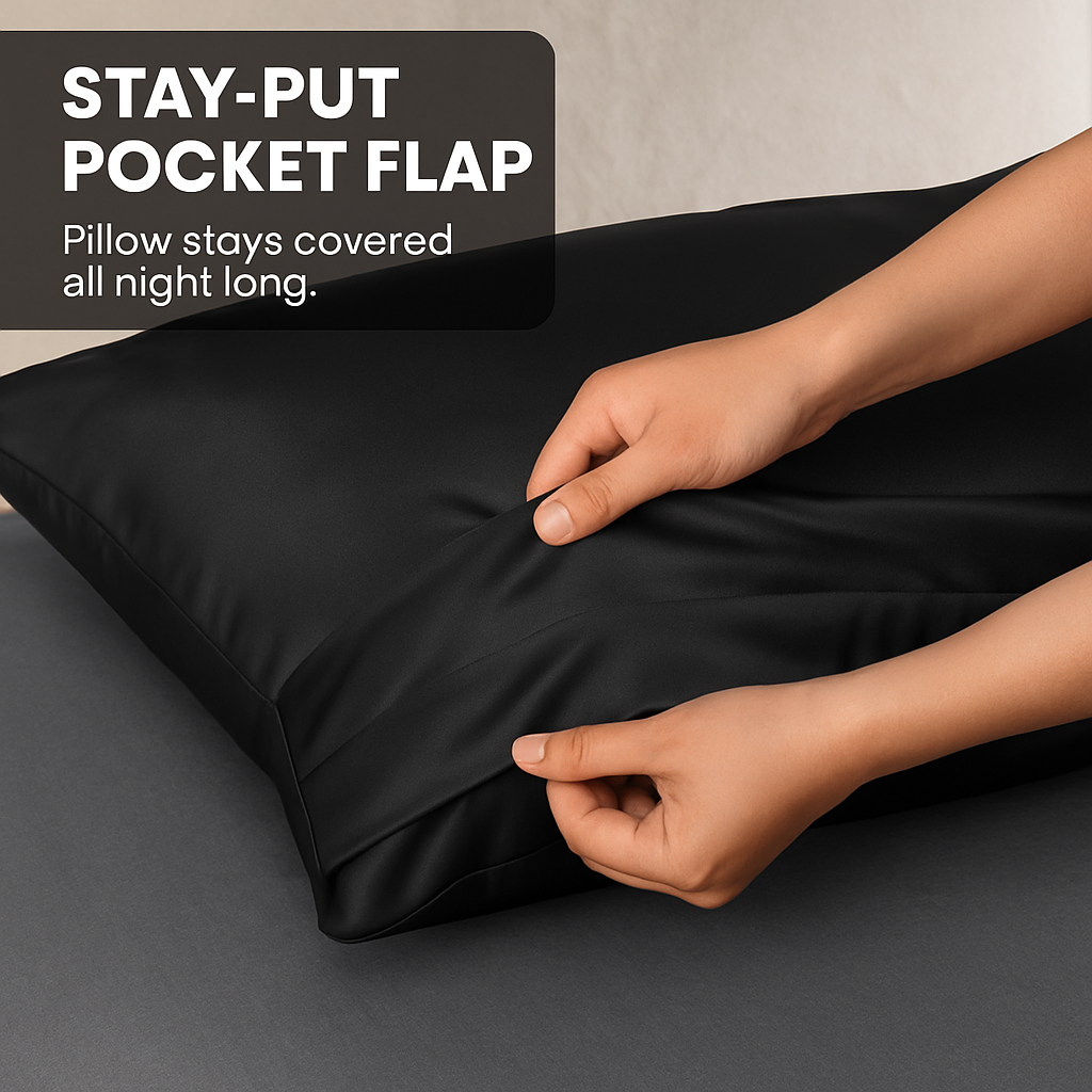 Silky Satin King Pillowcase Set for Luxurious Sleep
