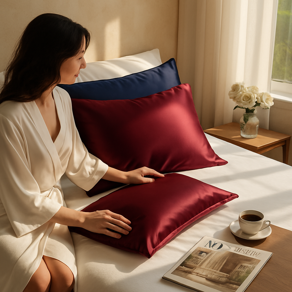 Silky Satin King Pillowcase Set for Luxurious Sleep