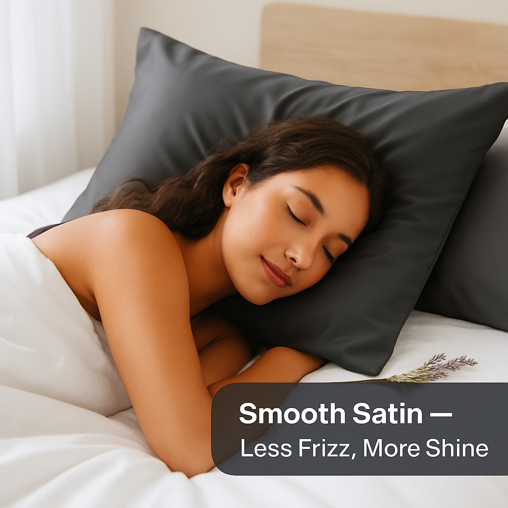 Silky Satin King Pillowcase Set for Luxurious Sleep
