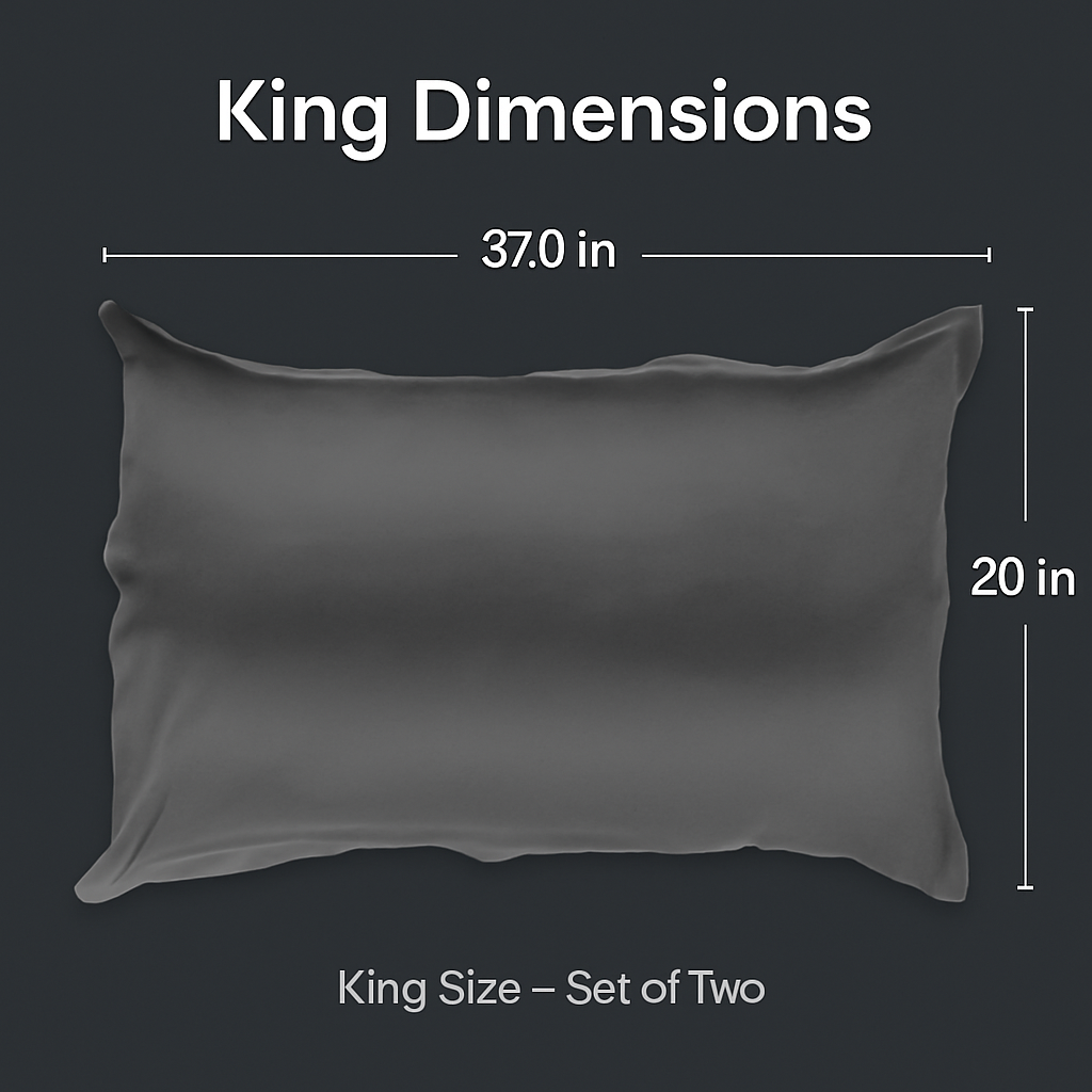 Silky Satin King Pillowcase Set for Luxurious Sleep
