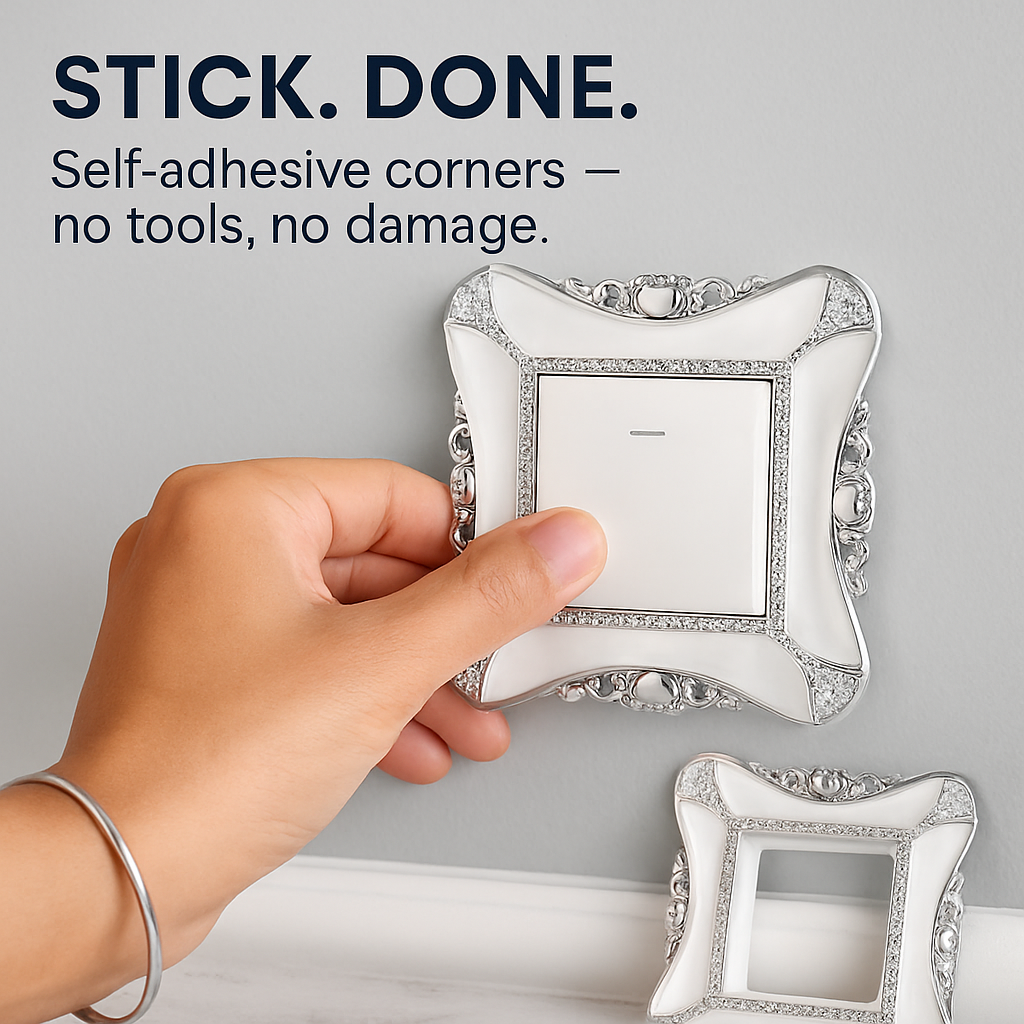 Decorative Switch Cover - 2 Pack White Wall Plate Protector