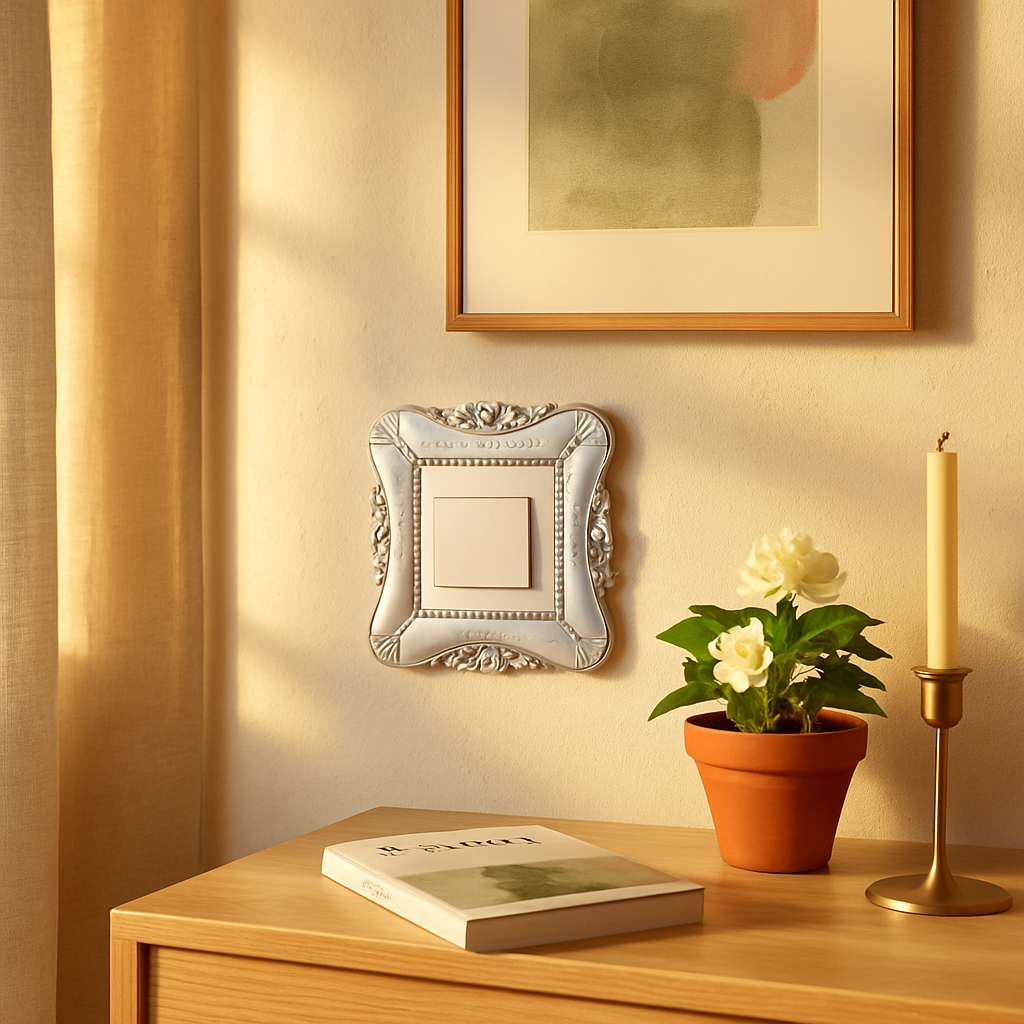Decorative Switch Cover - 2 Pack White Wall Plate Protector