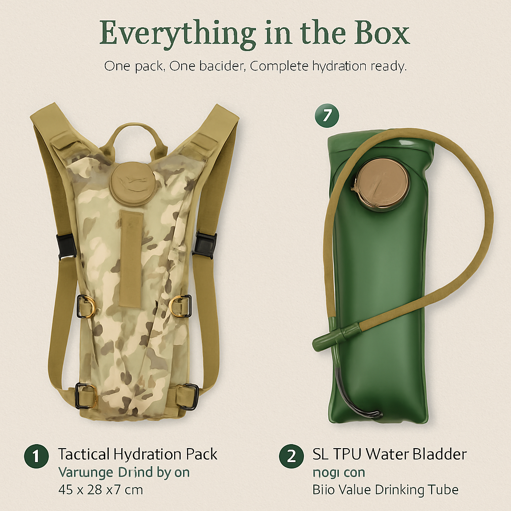 Hydration Pack Water Bladder for Hiking & Cycling
