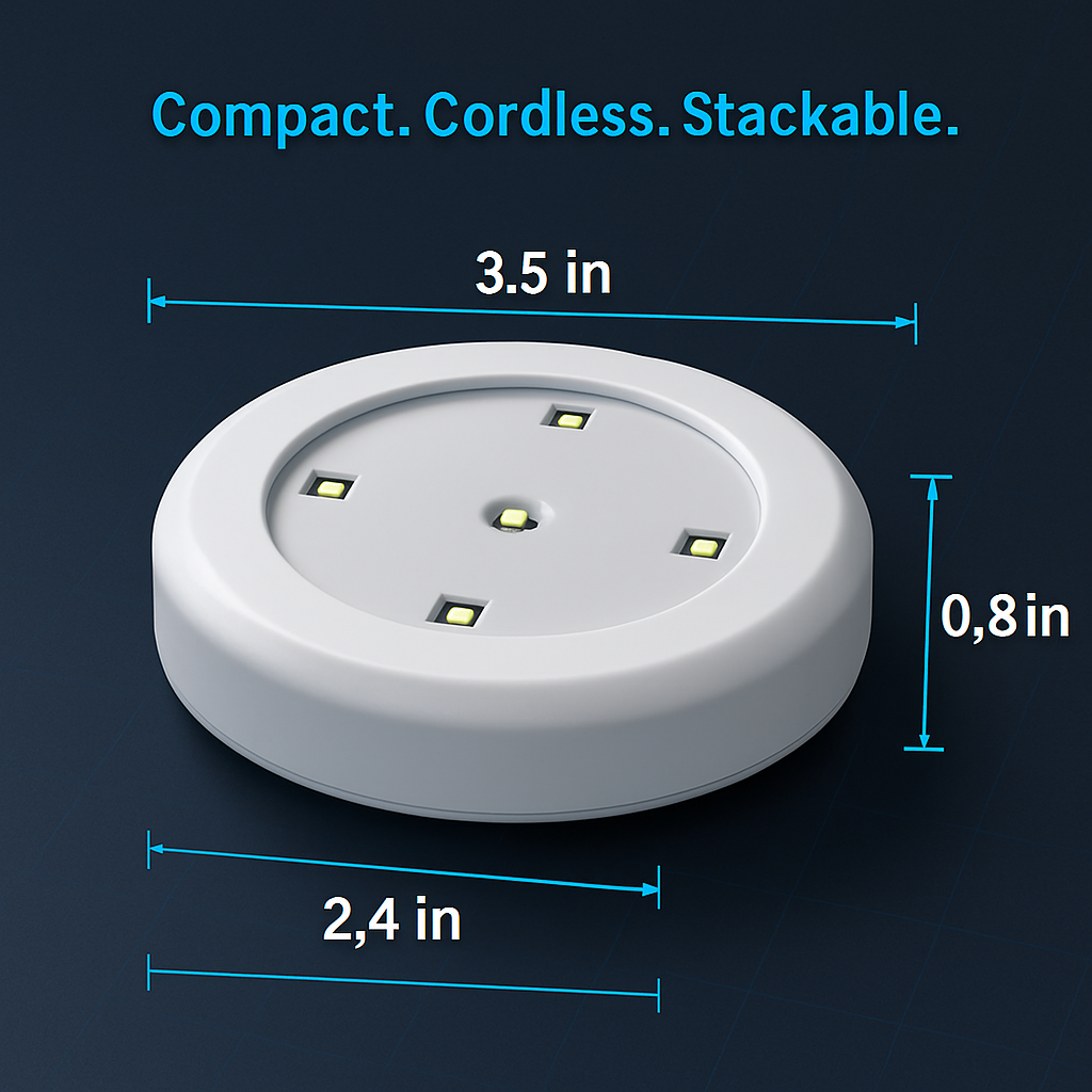 Cordless Closet Lamp with Remote Night Light