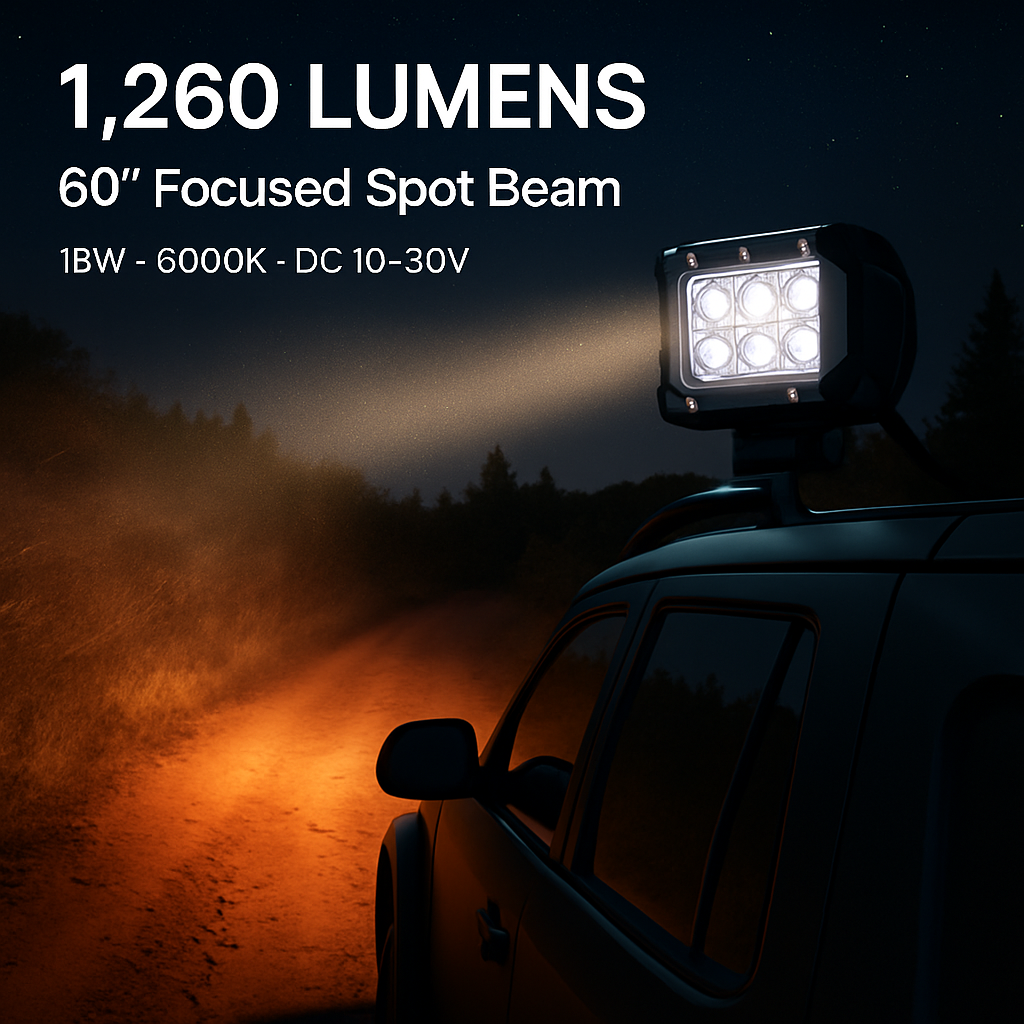 Dual Row LED Waterproof Spot Light Pod Cube