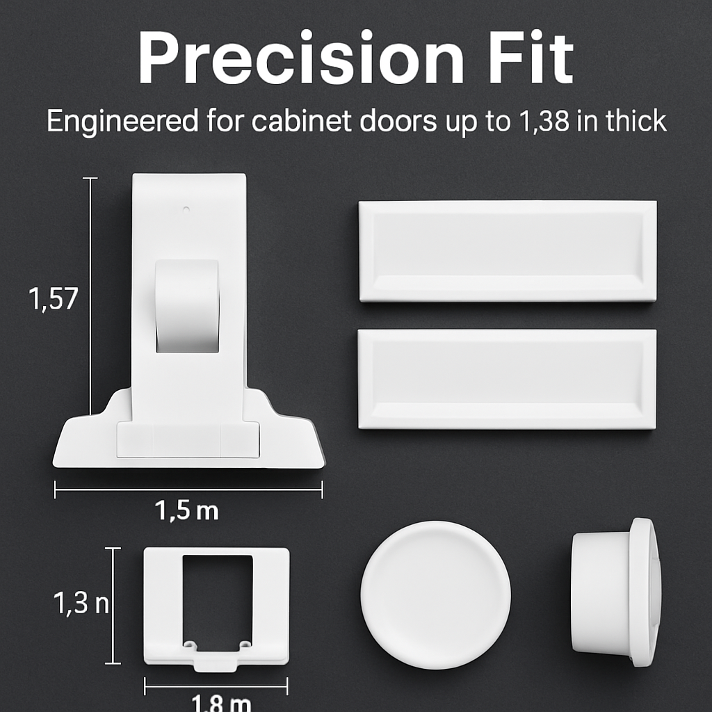 Magnetic Cabinet Locks for Child Safety - Easy Access