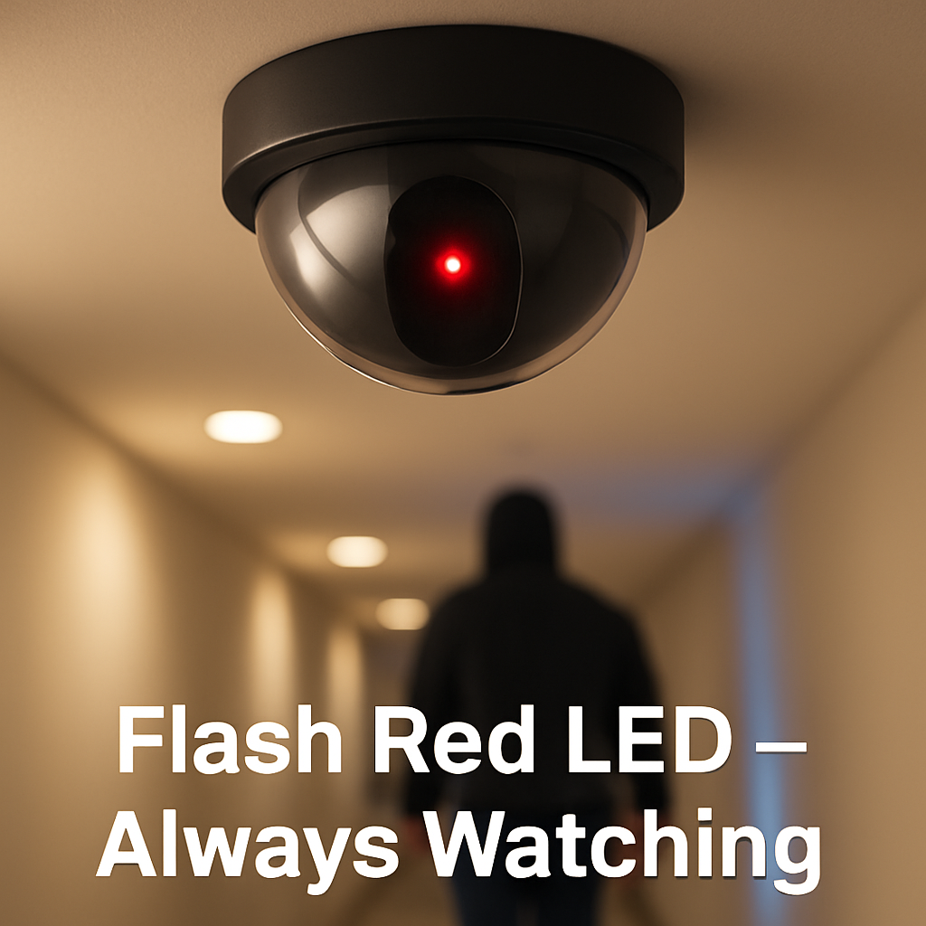 Security Camera Dome Dummy for Realistic Ceiling Use