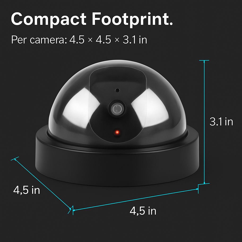 Security Camera Dome Dummy for Realistic Ceiling Use