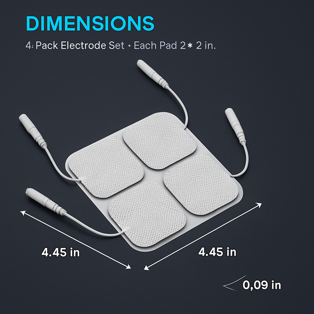 Self-Adhesive Reusable Electrode Pads for TENS/EMS