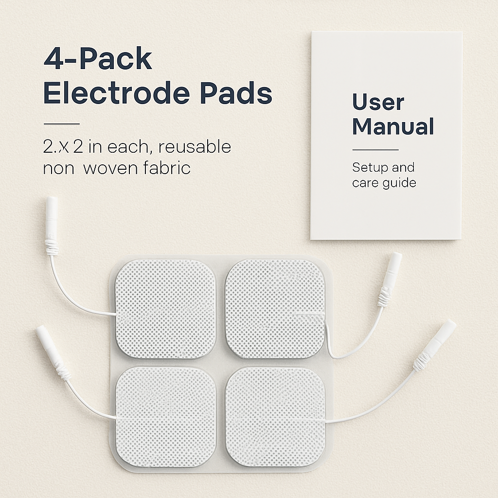 Self-Adhesive Reusable Electrode Pads for TENS/EMS