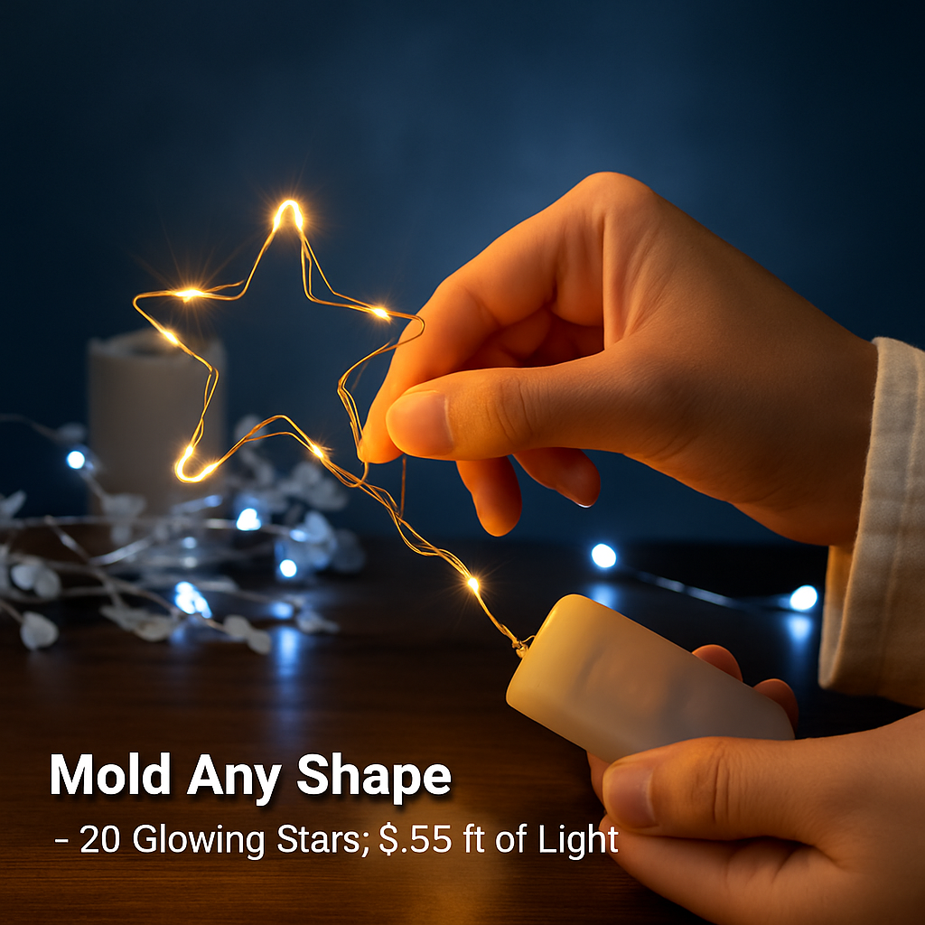 Copper-Wire String Lights for Home Decor